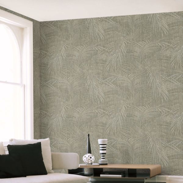 Purchase Si50612 | Signature Textures 3, Della Palm Dark Taupe - York Wallpaper