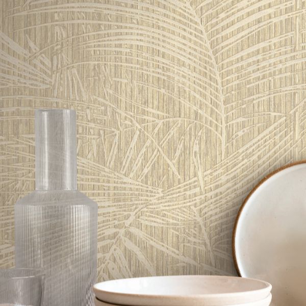 Purchase Si50614 | Signature Textures 3, Della Palm Wheat - York Wallpaper