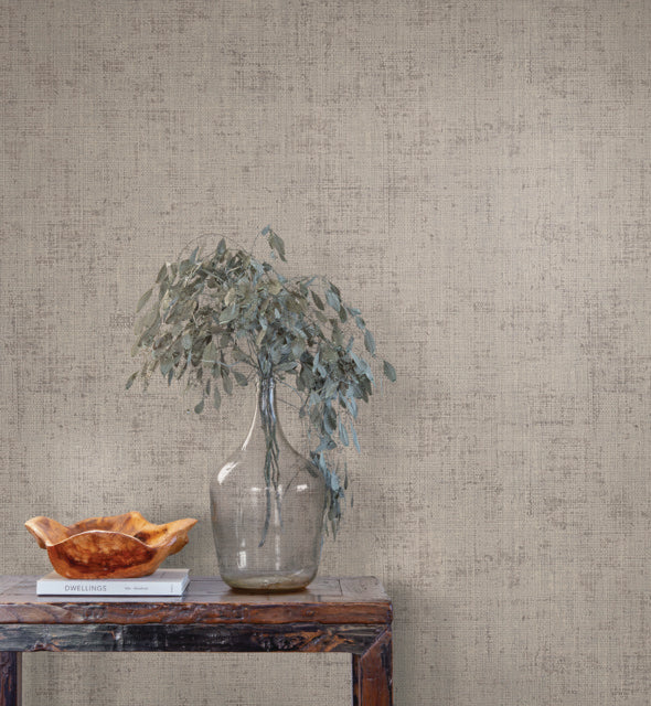 Purchase Si7144 | Montecito, Alma Grey Faux Weave - York Wallpaper