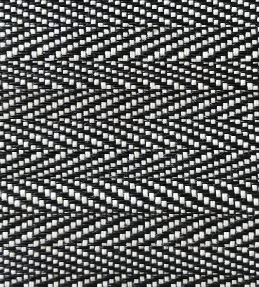 Purchase Old World Weavers Fabric Product SK 0001MI65, Milzig Herringbone - Horsehair White / Black 1
