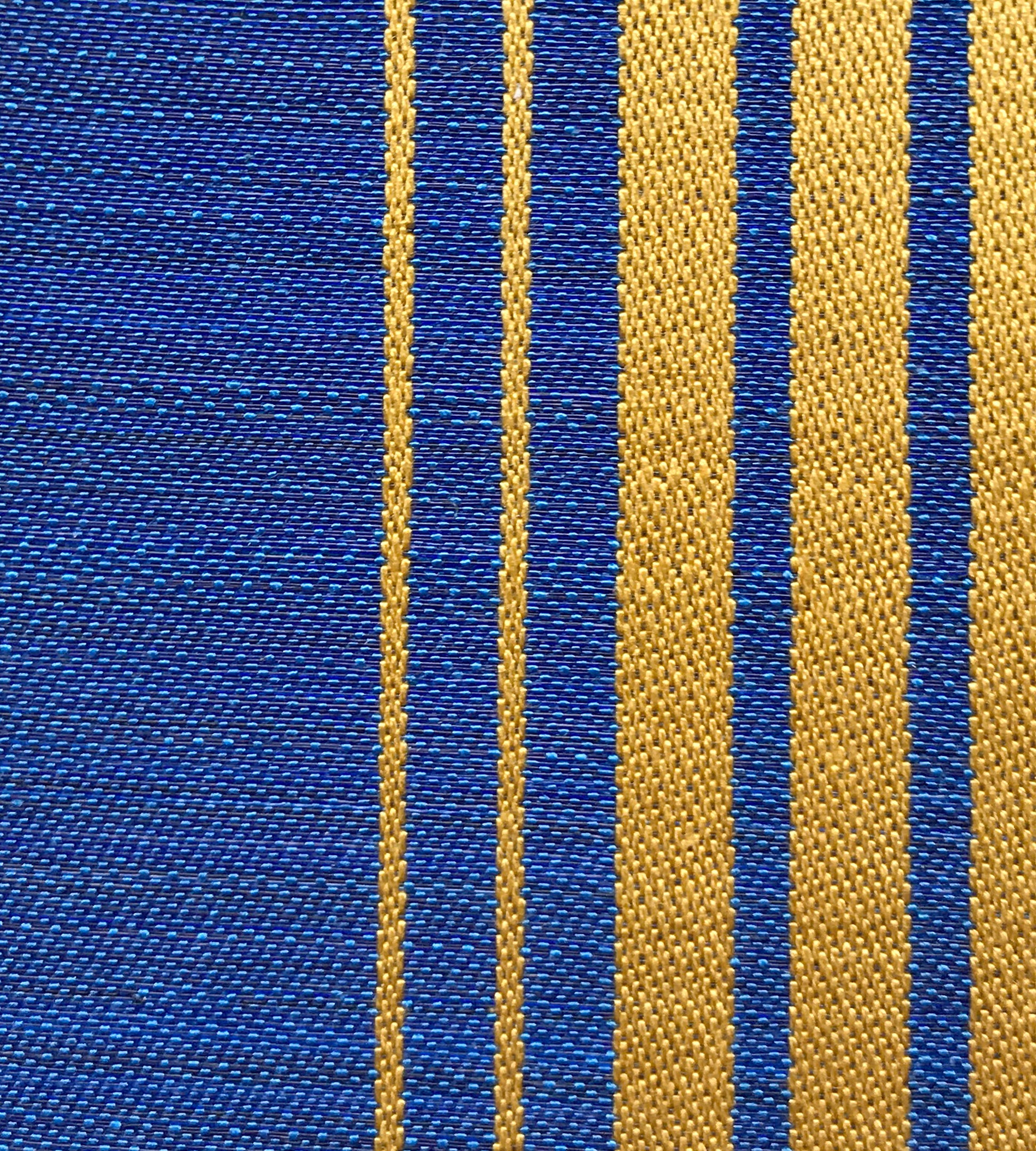 Purchase Old World Weavers Fabric Product# SK 0046B100, Ardennais Silk Horsehair Blue / Yellow 1