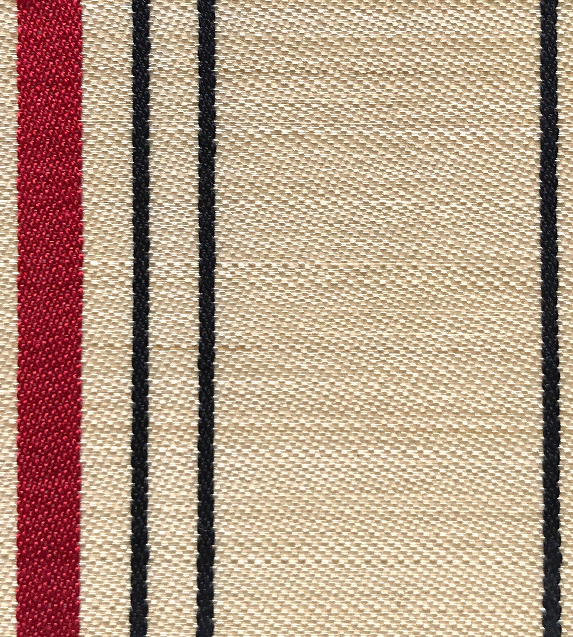 Purchase Old World Weavers Fabric SKU SK 0072B100, Ardennais Silk Horsehair Beige / Red / Black 1