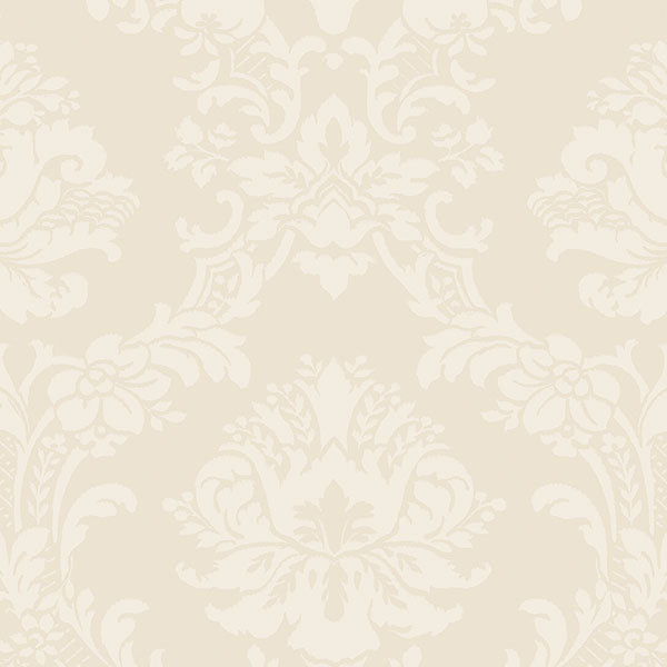 Purchase Sl27543 | Classic Silks 2, Beige Damask - Norwall Wallpaper