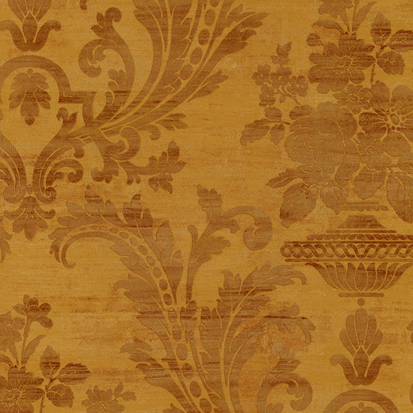Purchase Sm30355 | Classic Silks 2, Gold Damask - Norwall Wallpaper