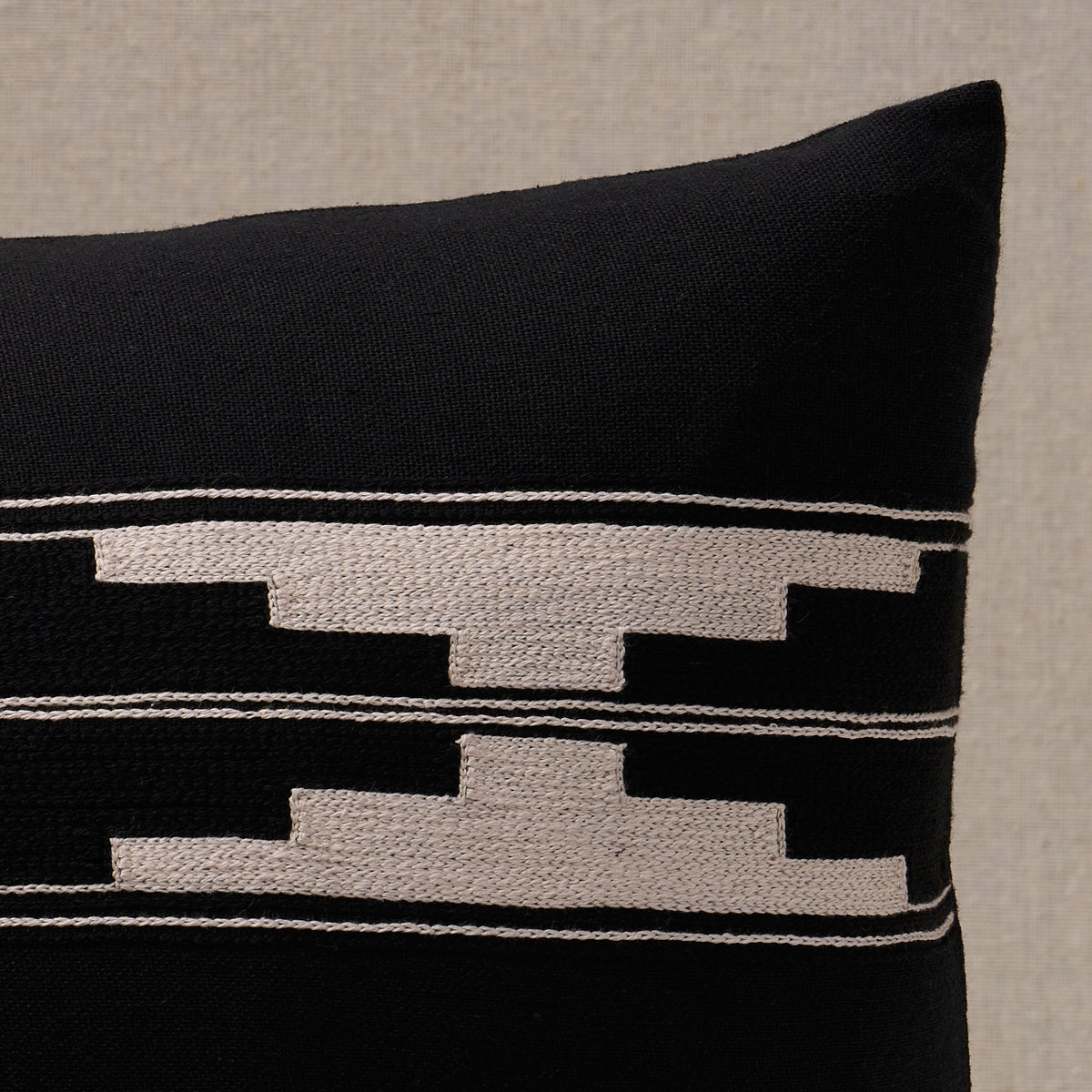 Black kilim outlet pillow