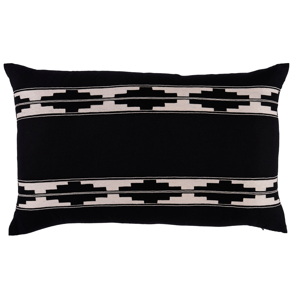 Purchase So0001619 | Kilim Pillow, Black & Ivory - Schumacher Pillows