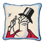 Purchase So0002702 | Eustace Needlepoint Pillow, Blue - Schumacher Pillows