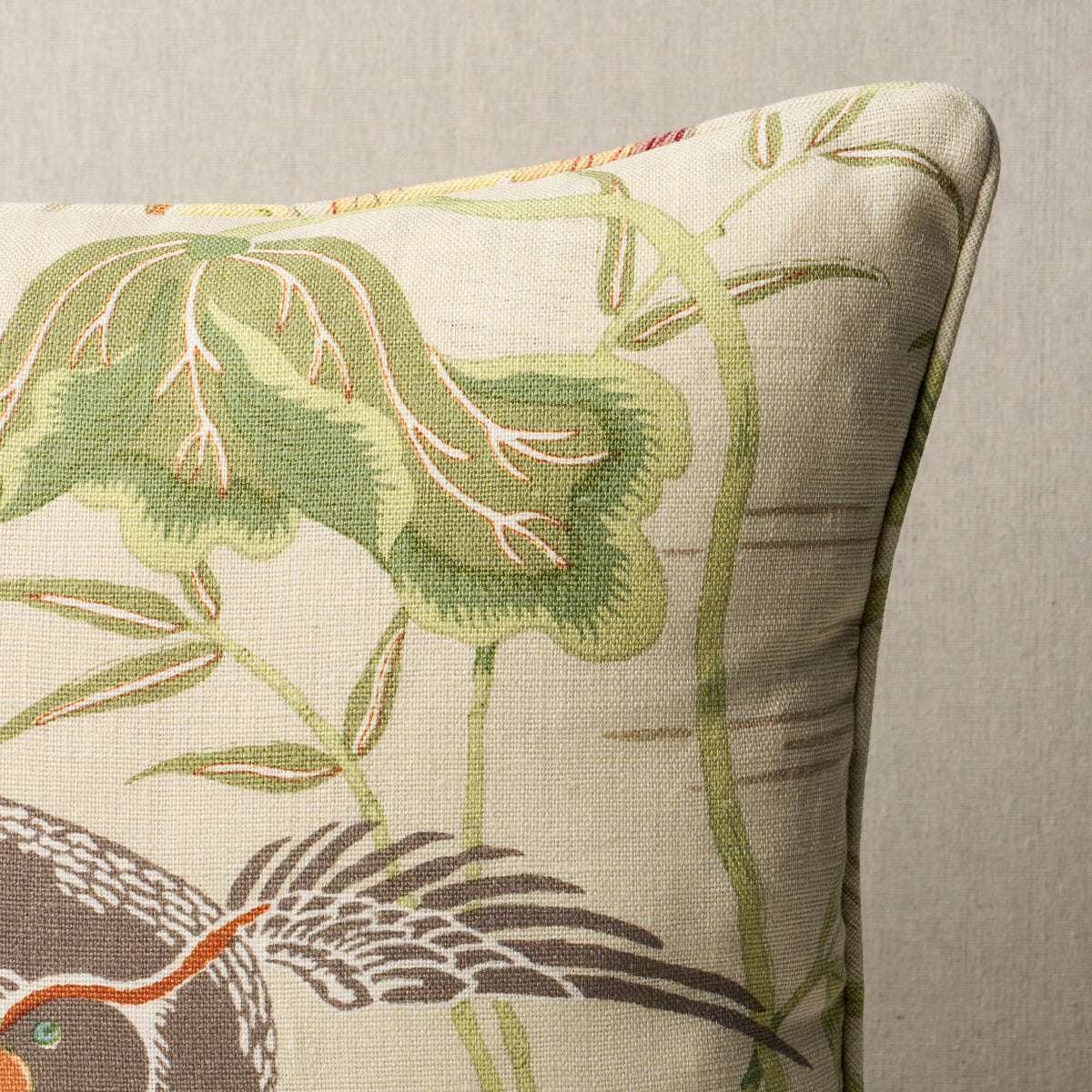 Purchase So17293604 | Lotus Garden Pillow, Parchment - Schumacher Pillows