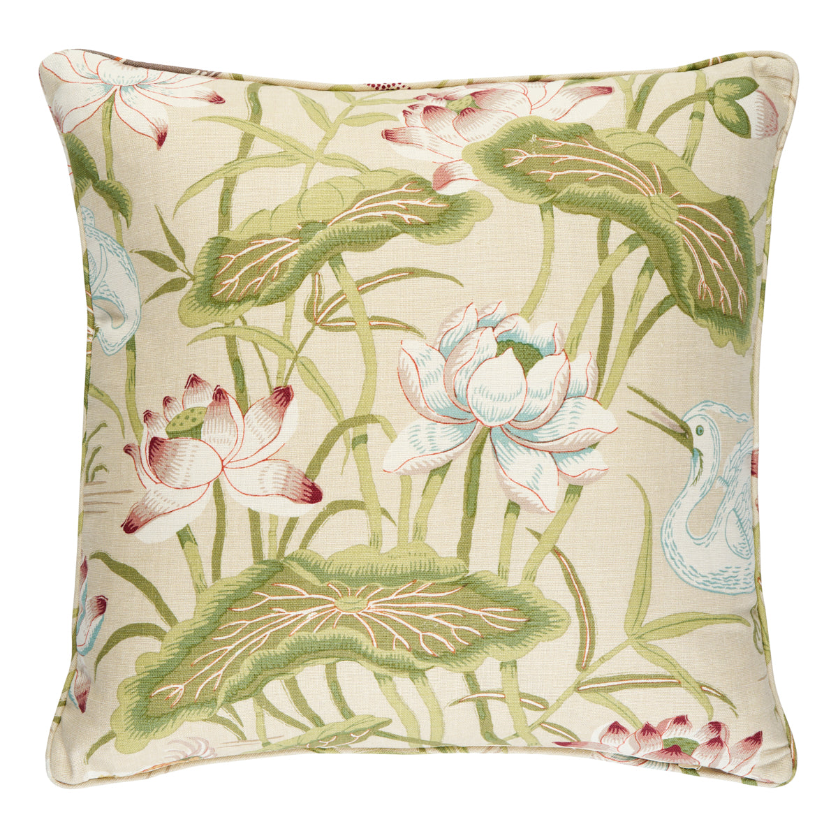 Purchase So17293606 | Lotus Garden Pillow, Parchment - Schumacher Pillows