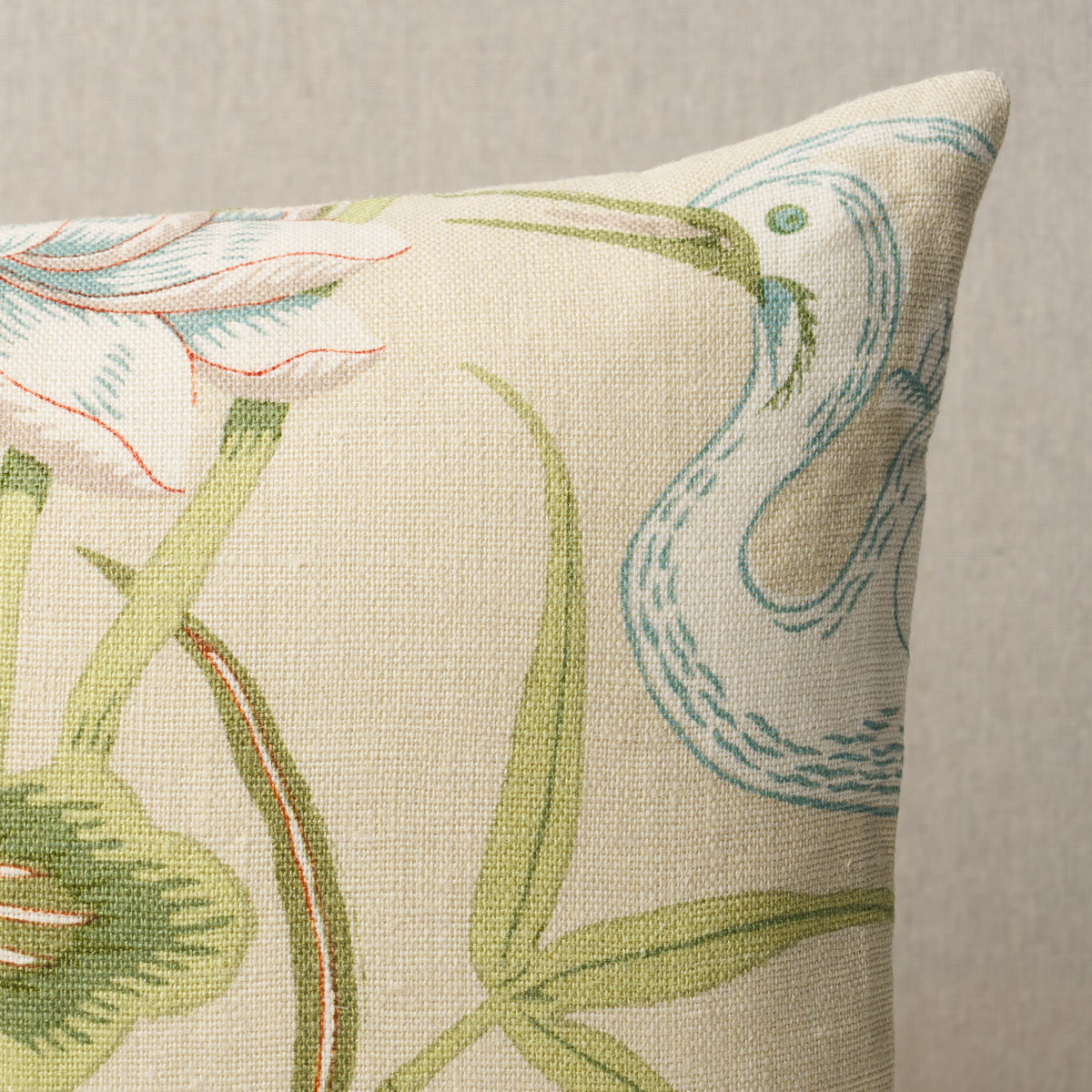 Purchase So17293618 | Lotus Garden Pillow, Parchment - Schumacher Pillows