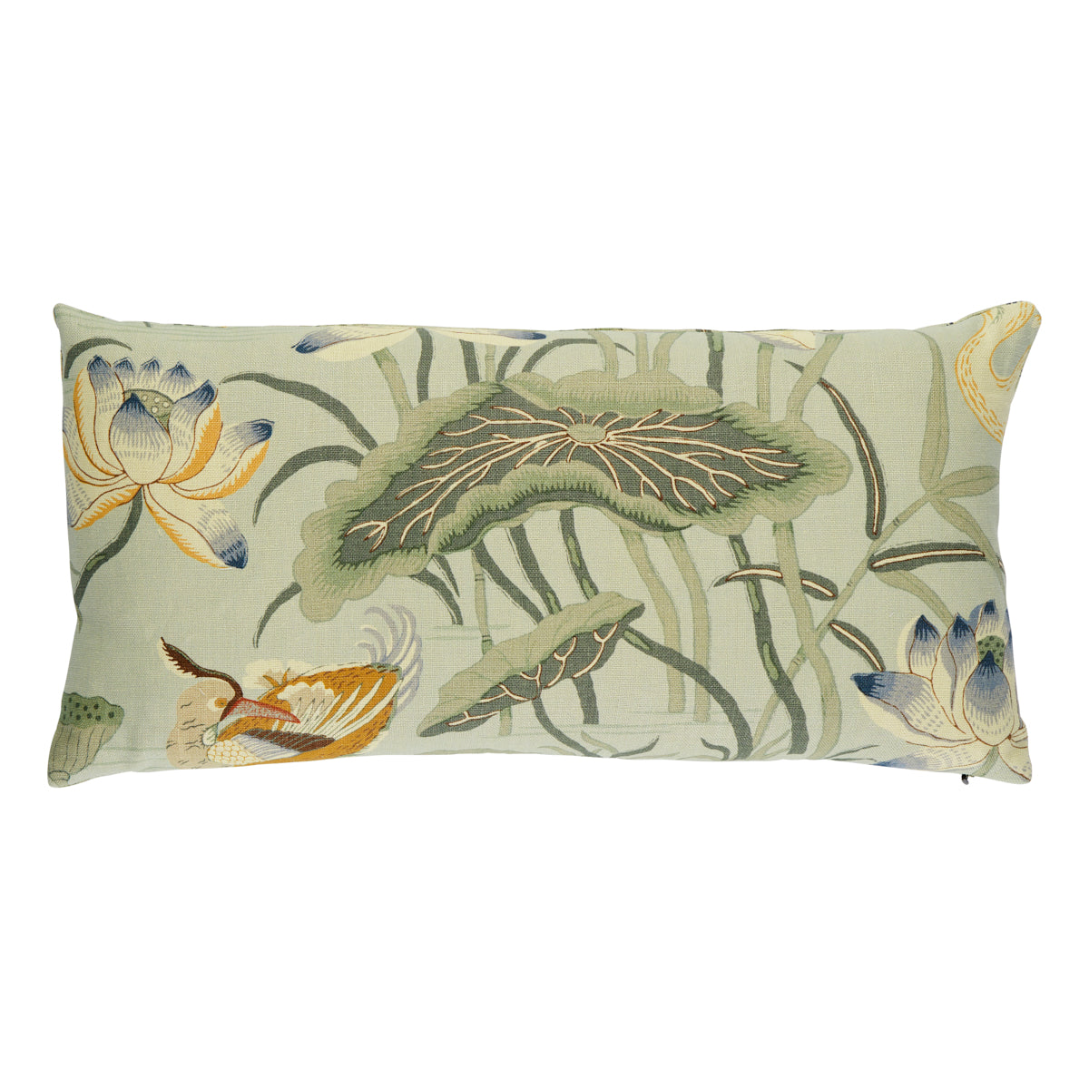 Purchase So17293818 | Lotus Garden Pillow, Aqua - Schumacher Pillows