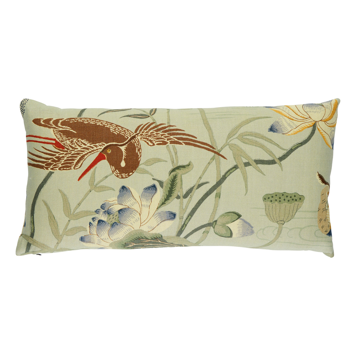 Purchase So17293818 | Lotus Garden Pillow, Aqua - Schumacher Pillows