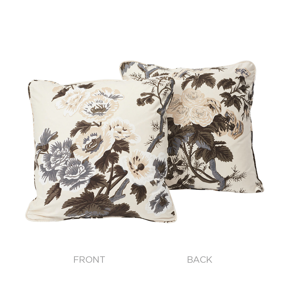 Purchase So17445004 | Pyne Hollyhock Pillow, Charcoal - Schumacher Pillows