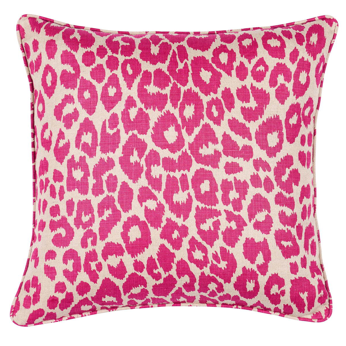 Purchase So17572304 | Iconic Leopard Pillow, Fuschia/Natural - Schumacher Pillows