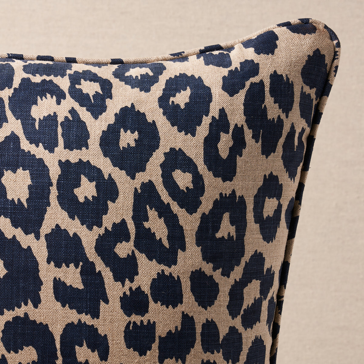 Purchase So17572405 | Iconic Leopard Pillow, Ink/Natural - Schumacher Pillows