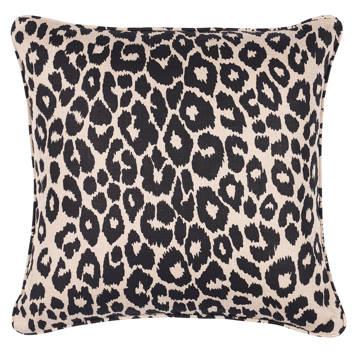 Purchase So17572504 | Iconic Leopard Pillow, Ebony/Natural - Schumacher Pillows
