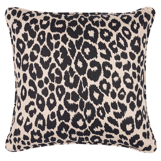 Purchase So17572505 | Iconic Leopard Pillow, Ebony/Natural - Schumacher Pillows