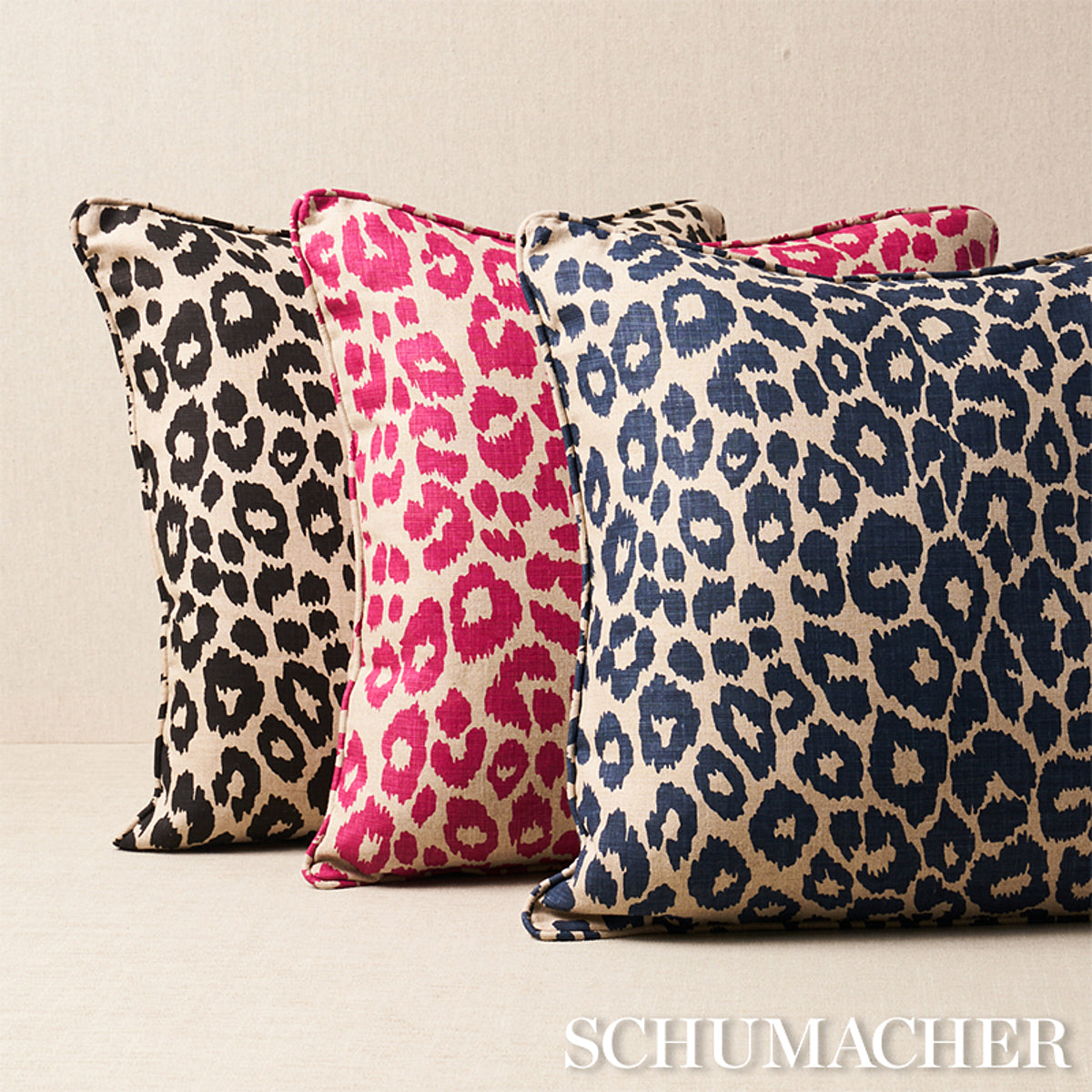Purchase So17572506 | Iconic Leopard Pillow, Ebony/Natural - Schumacher Pillows
