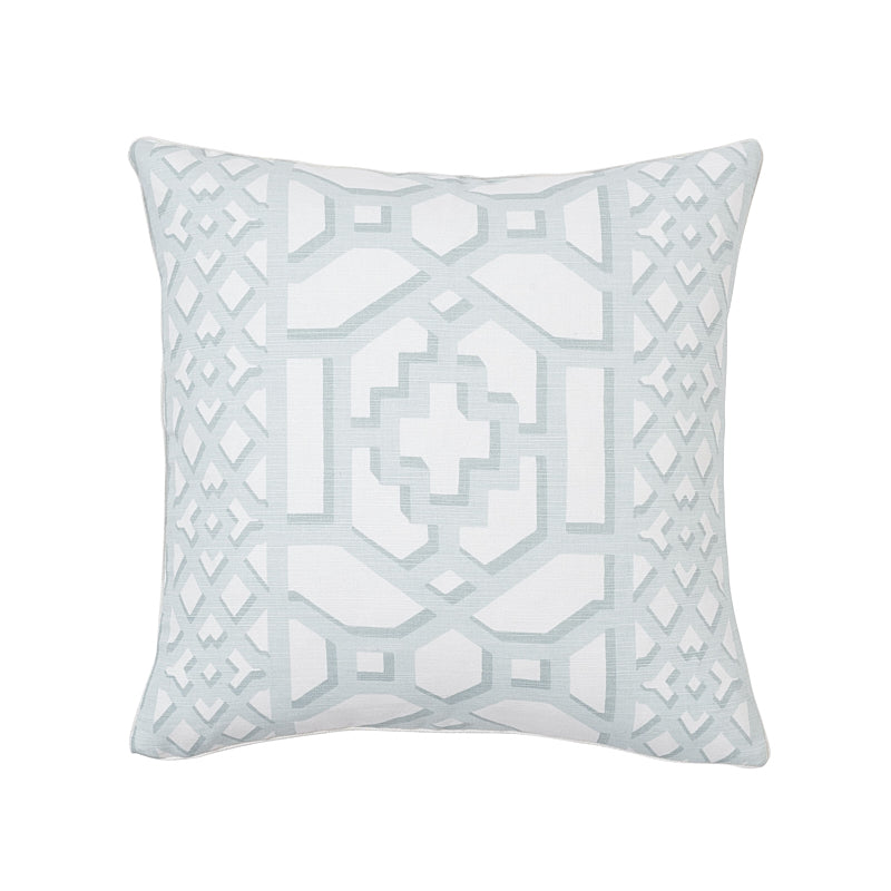 Purchase So17574604 | Zanzibar Trellis Pillow, Winter Mint - Schumacher Pillows