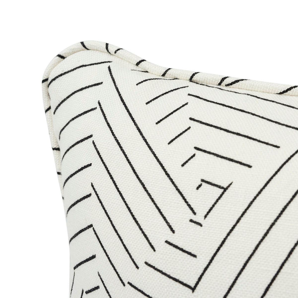 Purchase So17605005 | Deconstructed Stripe Pillow, Black & White - Schumacher Pillows