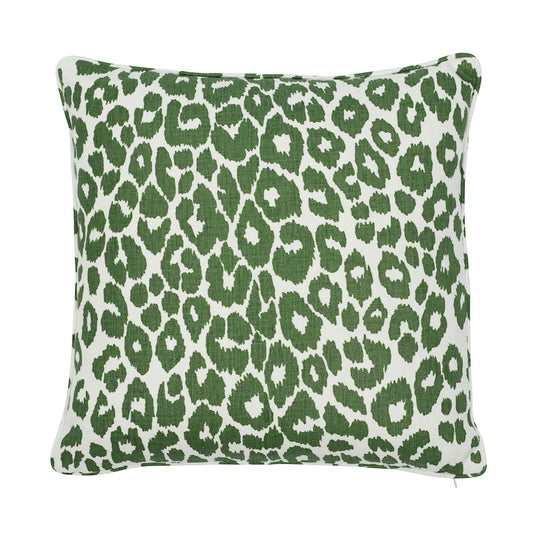 Purchase So17645205 | Iconic Leopard Pillow, Green - Schumacher Pillows