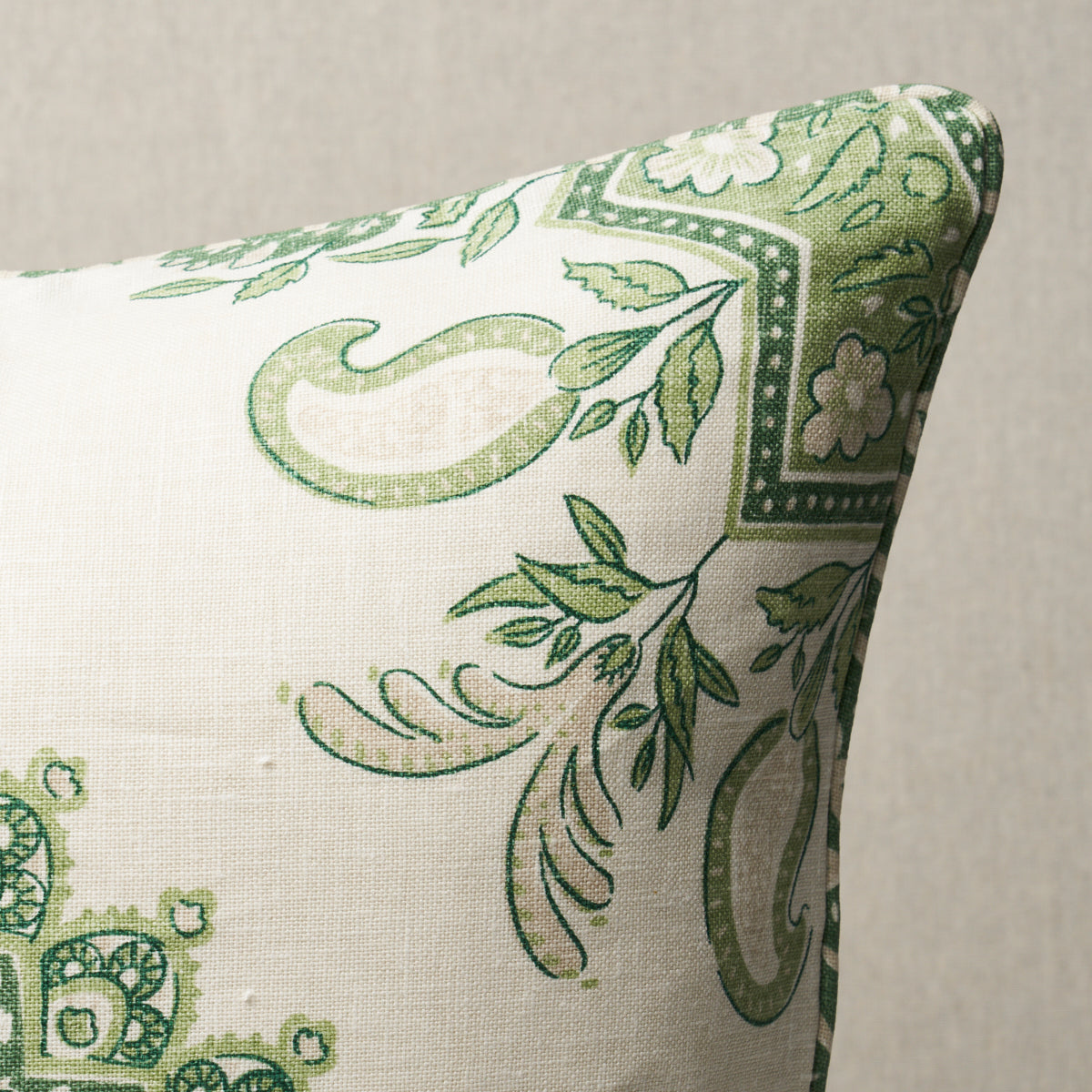 Purchase So17648504 | Montecito Medallion Pillow, Leaf Green - Schumacher Pillows