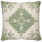 Purchase So17648504 | Montecito Medallion Pillow, Leaf Green - Schumacher Pillows