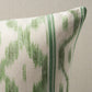 Purchase So17650406 | Santa Monica Ikat Pillow, Leaf Green - Schumacher Pillows