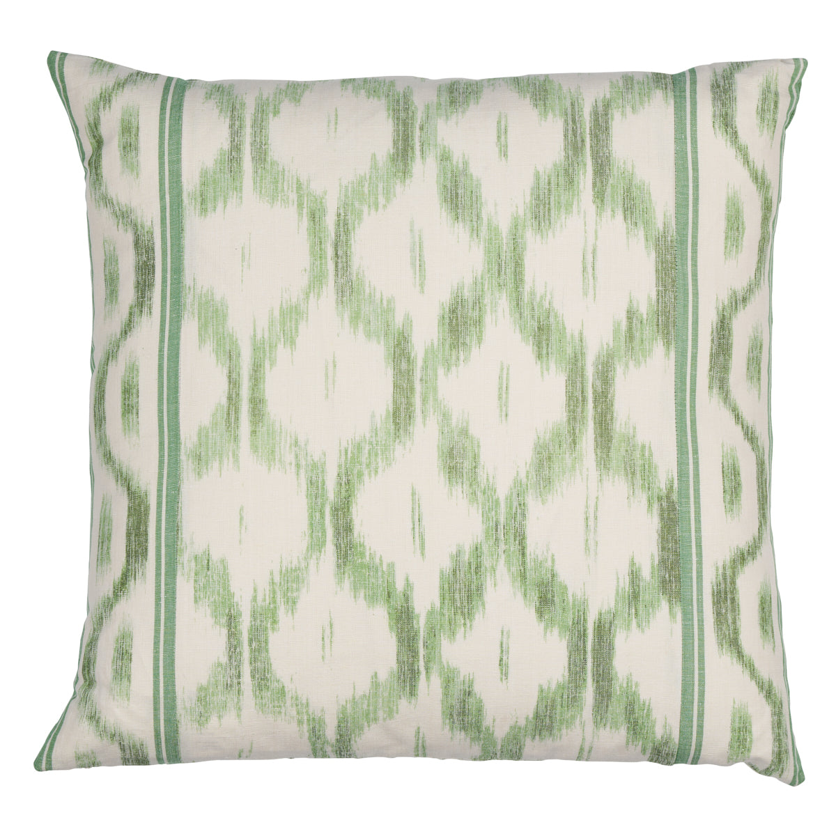 Purchase So17650406 | Santa Monica Ikat Pillow, Leaf Green - Schumacher Pillows