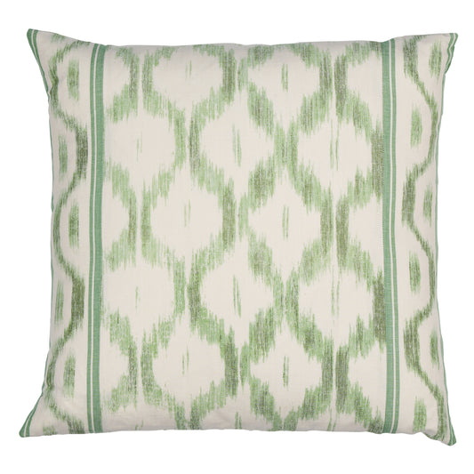 Purchase So17650406 | Santa Monica Ikat Pillow, Leaf Green - Schumacher Pillows