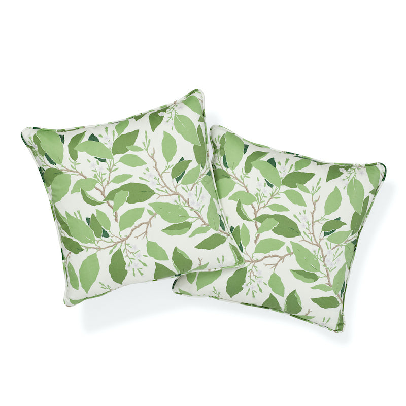 Purchase So17652004 | Dogwood Leaf Pillow, Ivory - Schumacher Pillows