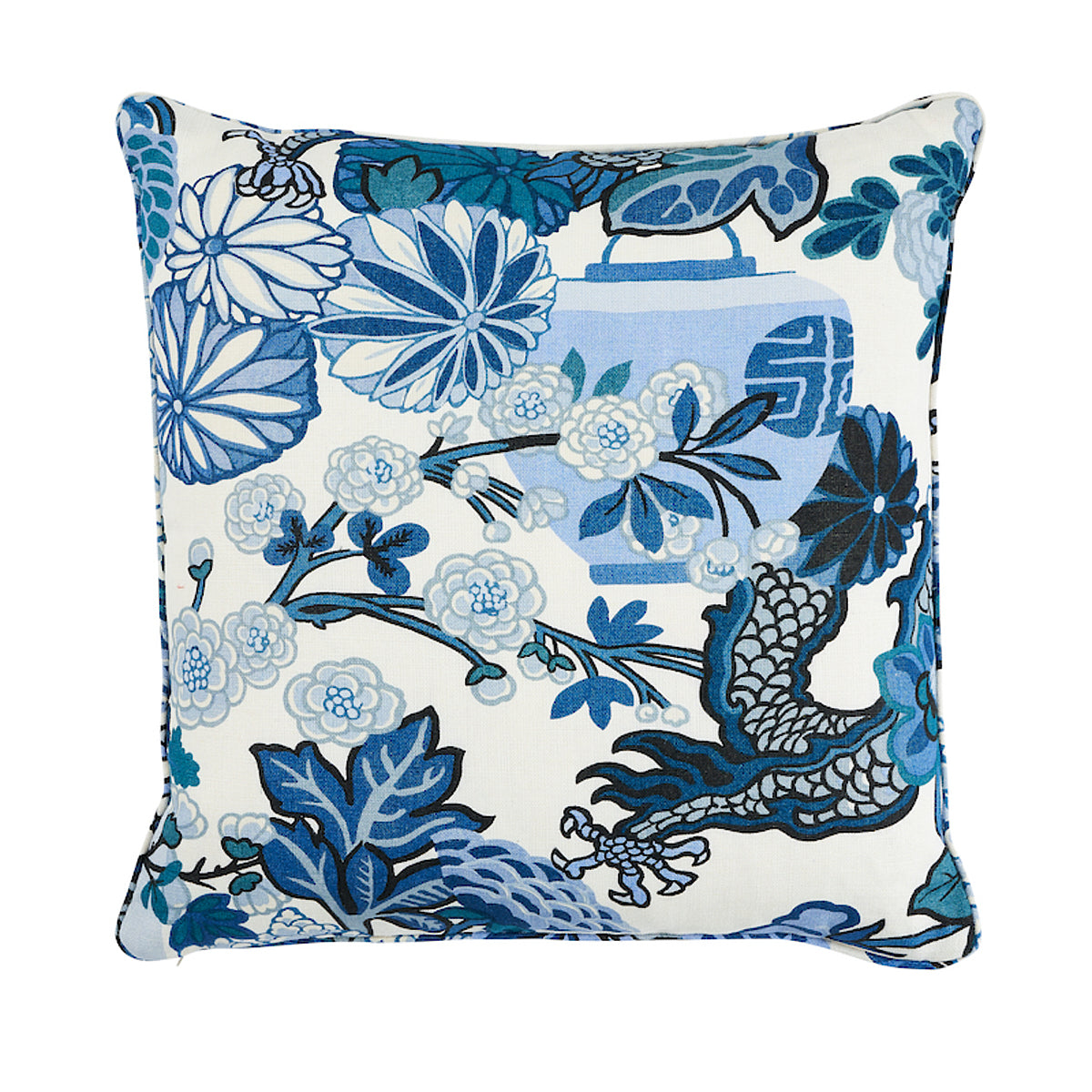 Purchase So17731106 | Chiang Mai Dragon I/O Pillow, China Blue - Schumacher Pillows