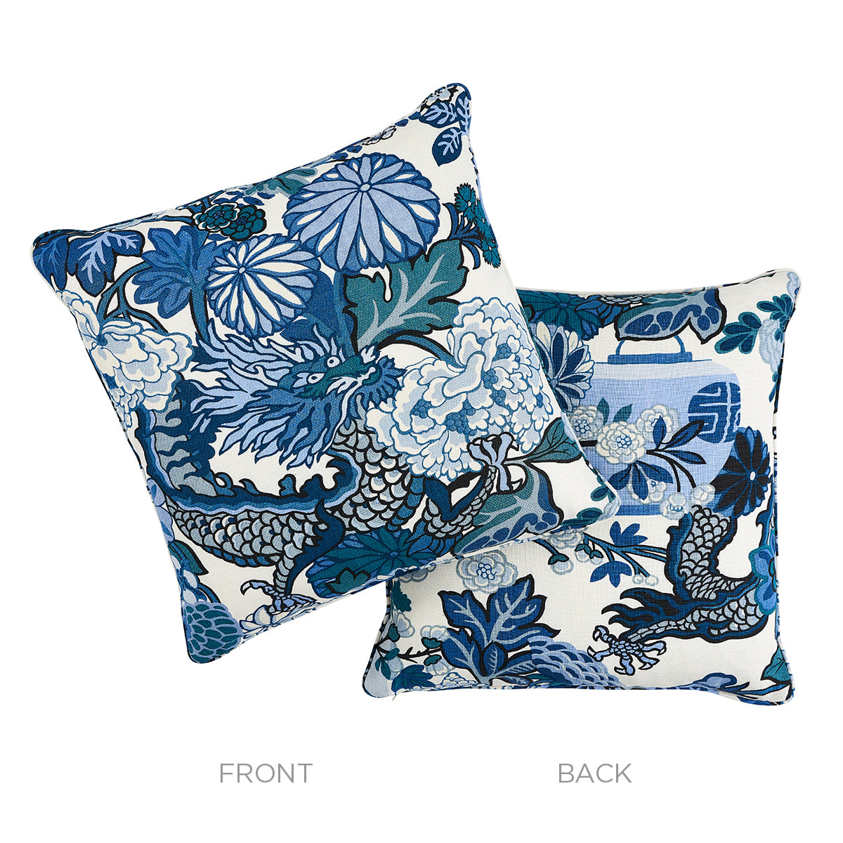 Purchase So17731106 | Chiang Mai Dragon I/O Pillow, China Blue - Schumacher Pillows