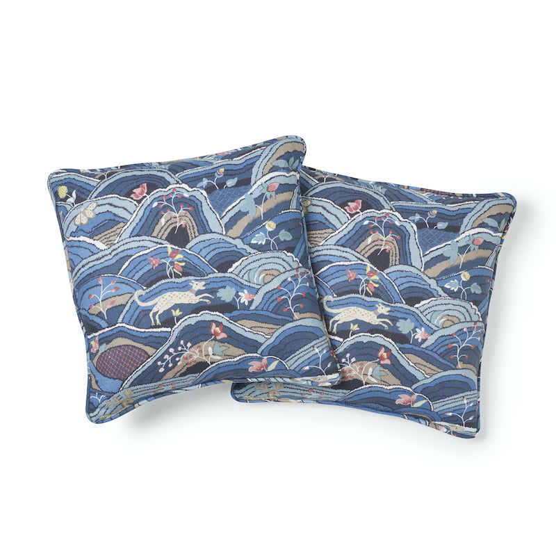Purchase So17738004 | Rolling Hills Pillow, Blue - Schumacher Pillows
