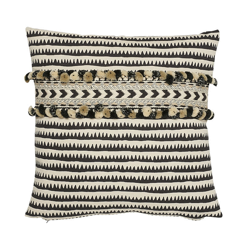 Purchase So17797104 | Corfu Stripe Pillow, Black - Schumacher Pillows