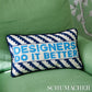 Purchase So17802209 | Designers Rock Needlepoint Pillow, Blue - Schumacher Pillows