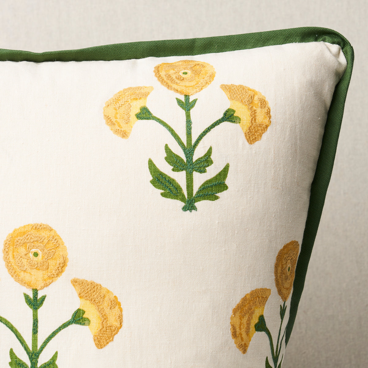 Purchase So17967105 | Saranda Flower Pillow, Marigold - Schumacher Pillows