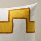 Purchase So17968121 | Dixon Embroidered Print Pillow, Yellow - Schumacher Pillows