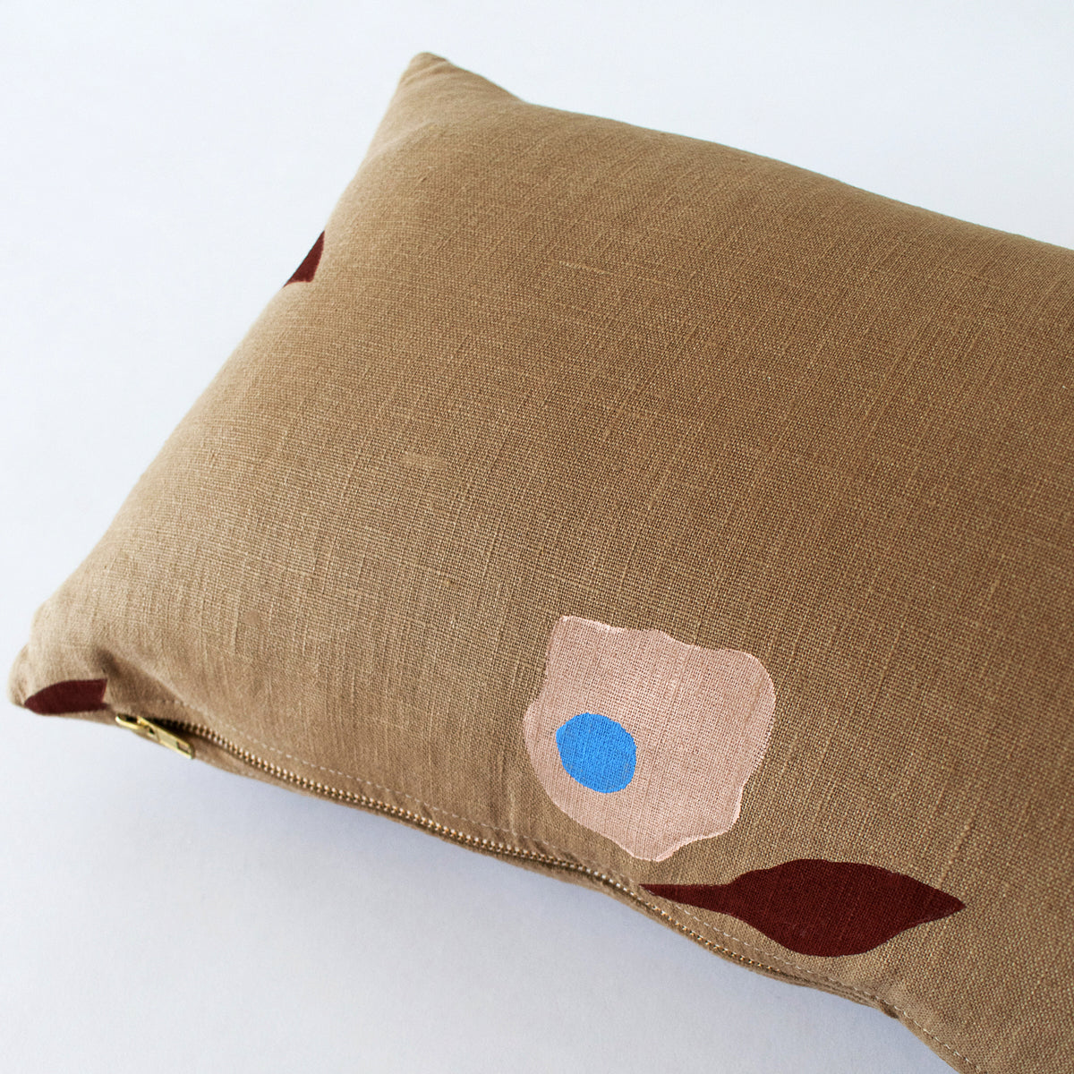 Purchase So17989118 | Aquinnah Hand Block Pillow, Camel - Schumacher Pillows