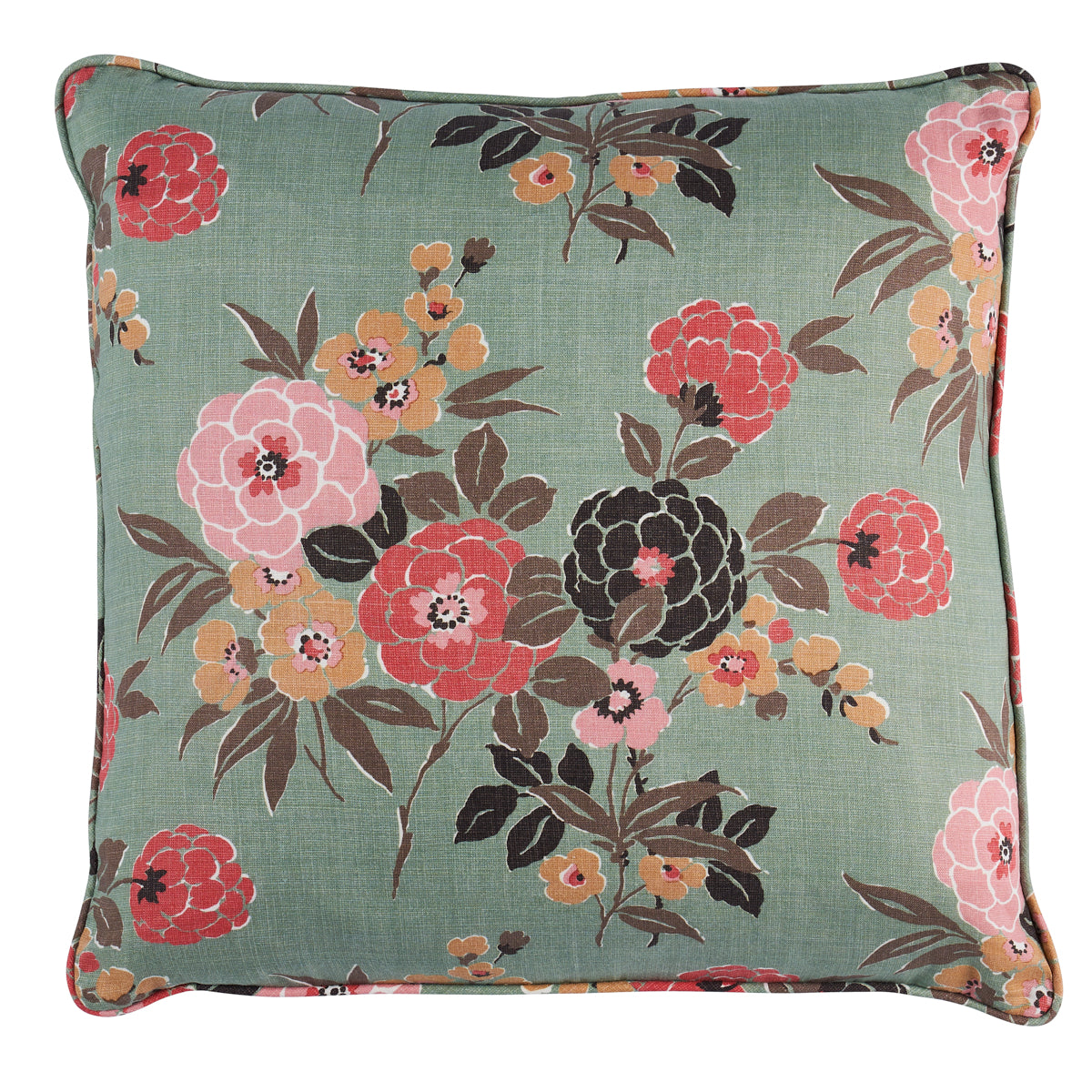 Purchase So18002305 | Valentina Floral Pillow, Green - Schumacher Pillows