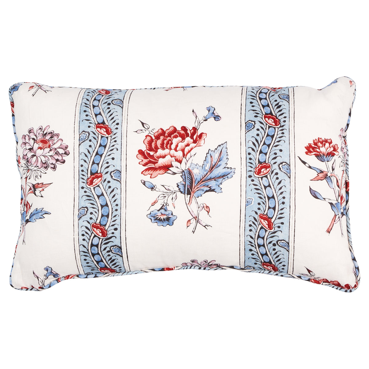 Purchase So18024114 | Ariana Floral Pillow, Pearlware Blue - Schumacher Pillows