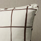 Purchase So18029105 | Painterly Windowpane Pillow, Brown - Schumacher Pillows