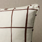 Purchase So18029106 | Painterly Windowpane Pillow, Brown - Schumacher Pillows