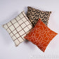 Purchase So18029106 | Painterly Windowpane Pillow, Brown - Schumacher Pillows
