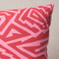 Purchase So18032218 | Jagged Maze Pillow, Pink - Schumacher Pillows