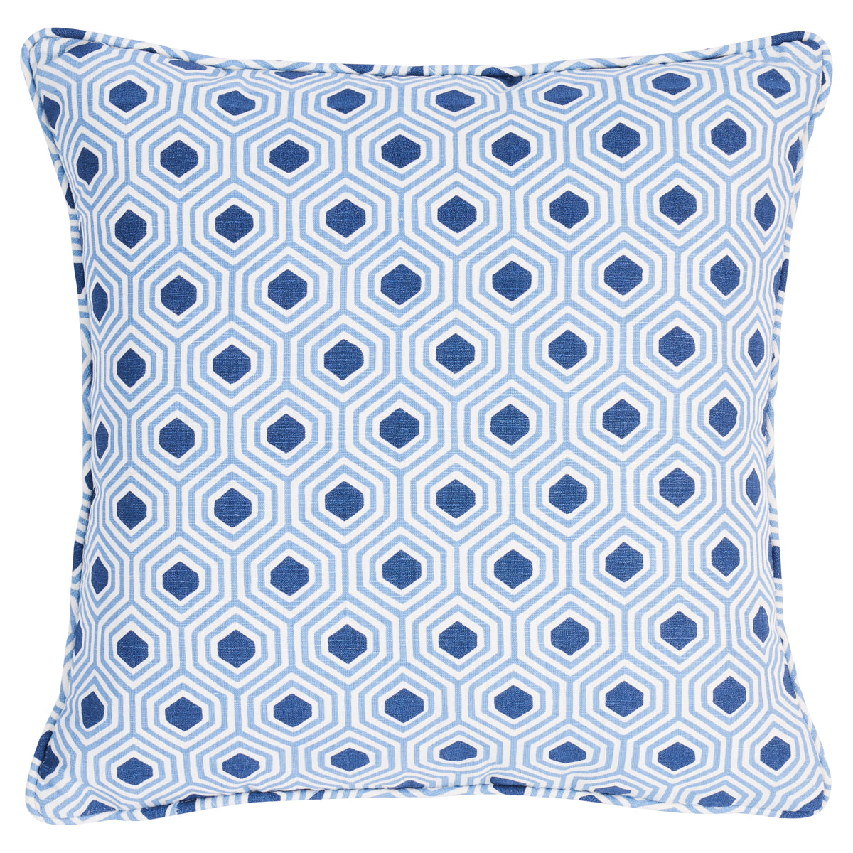 Purchase So18037003 | Otis Hand Print Pillow, Blue - Schumacher Pillows