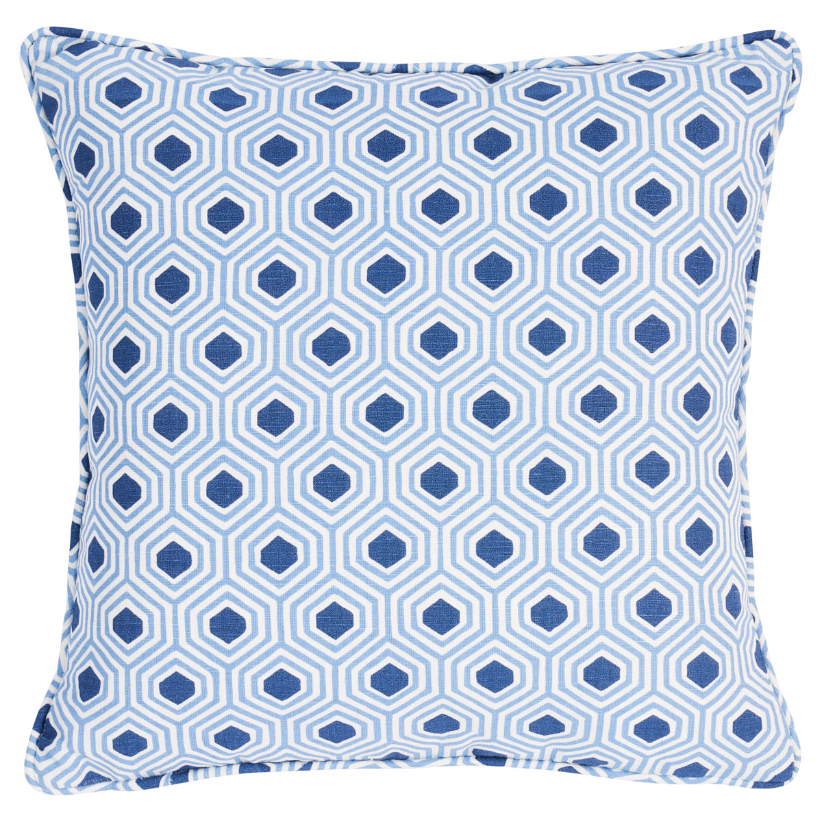 Purchase So18037004 | Otis Hand Print Pillow, Blue - Schumacher Pillows