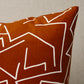 Purchase So18041204 | Tangent Print Pillow, Saffron - Schumacher Pillows