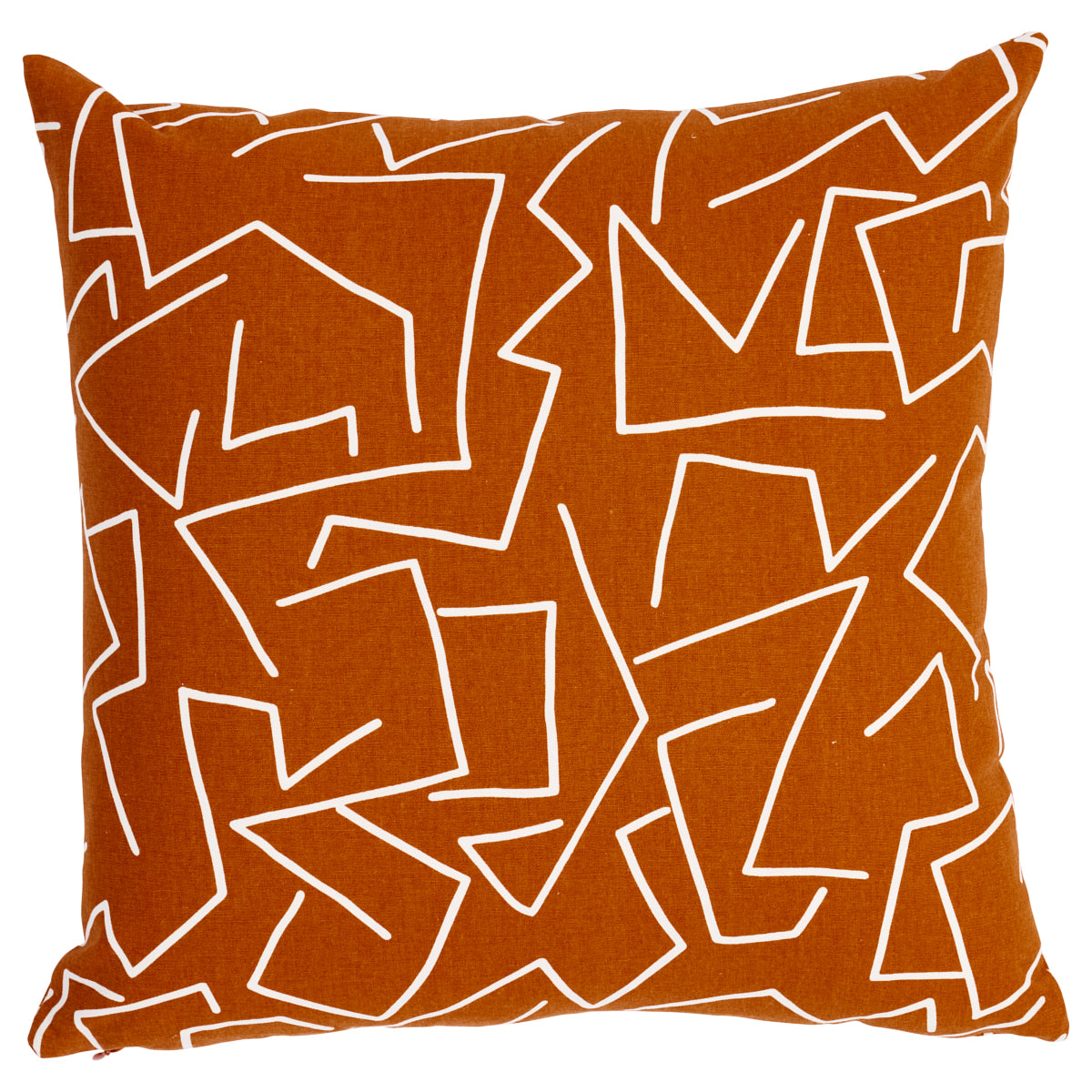 Purchase So18041204 | Tangent Print Pillow, Saffron - Schumacher Pillows
