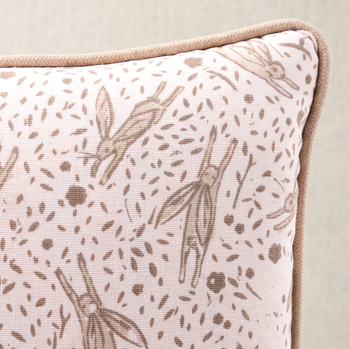 Purchase So18044113 | Rabbit Pillow, Blush - Schumacher Pillows